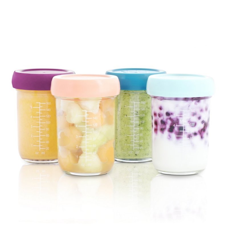 Produkt - Skleněné misky s víčky 4x 220ml