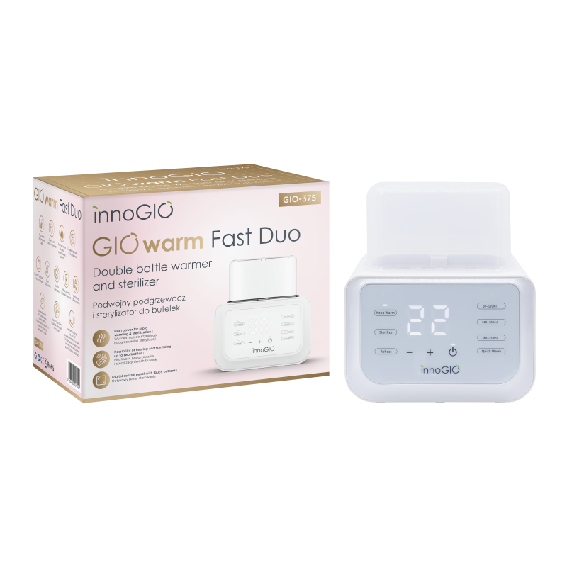 Produkt - Ohřívač lahví GIOwarm Fast Duo (POŠKOZENÝ OBAL)
