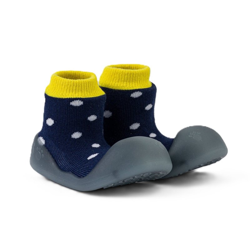 Produkt - Ponožkové botičky Chameleon Polka Navy vel. 115