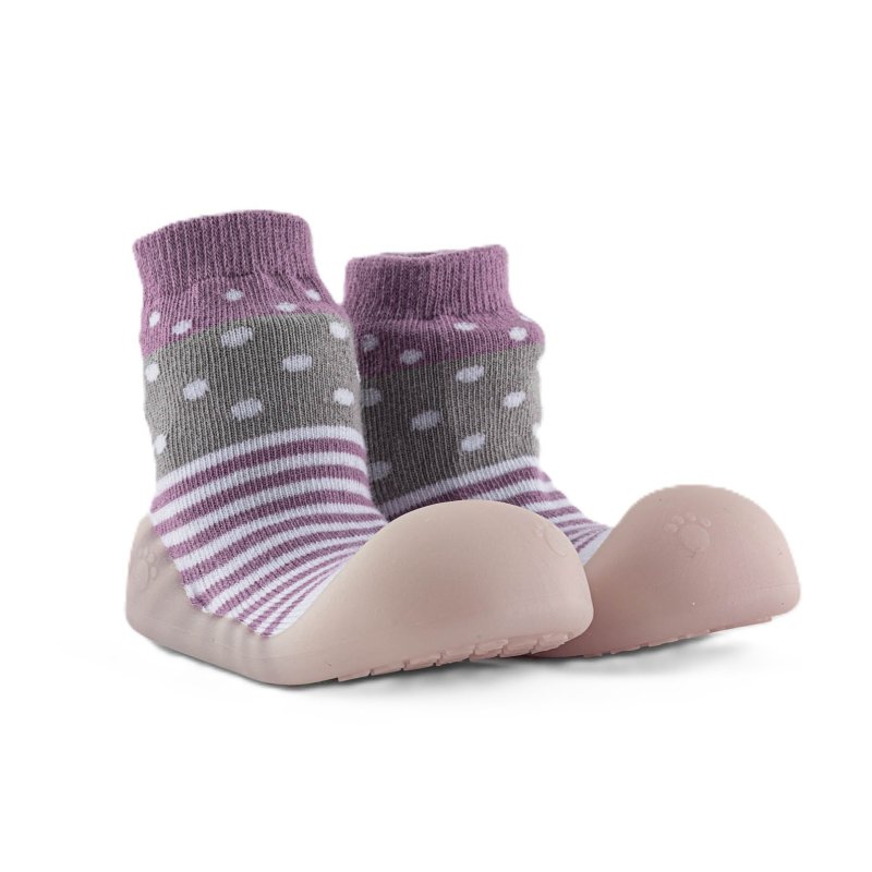 Produkt - Ponožkové botičky Chameleon Lilac Polka vel. 115