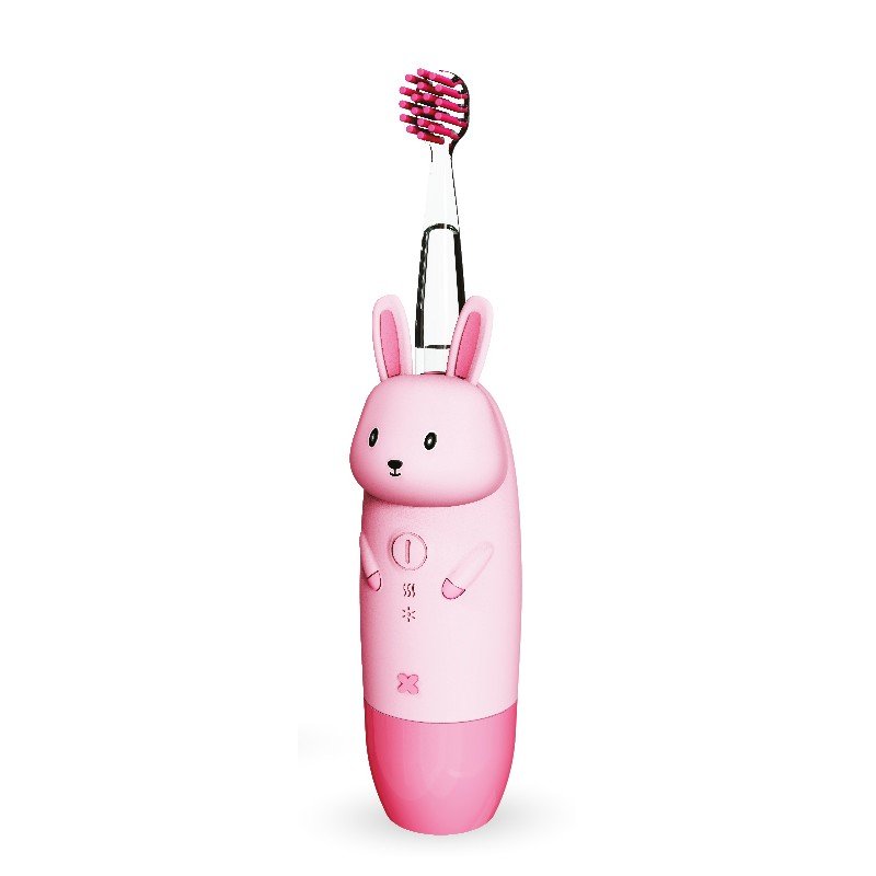 Produkt - Elektronický sonický zubní kartáček GIORabbit Pink (POŠKOZENÝ OBAL)