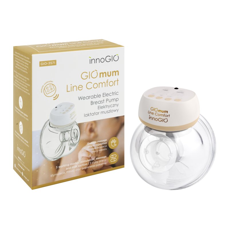 Produkt - Přenosná elektrická odsávačka mateřského mléka GIOmum Line Comfort Single (POŠKOZENÝ OBAL)