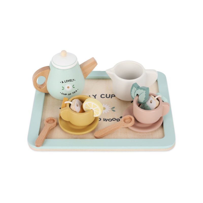 Produkt - Dřevěný čajový set 36m+