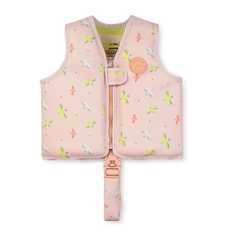 Produkt - Plavecká neoprenová vesta s UV ochranou (3-6r) Tropicool Pink